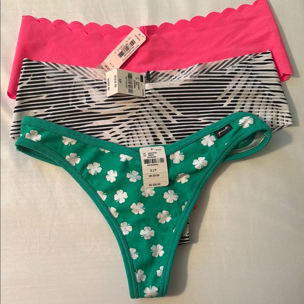 Pink and Victoria Secret  - Green, Pink, Black/White